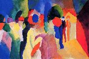 August Macke, Mit gelber Jacke